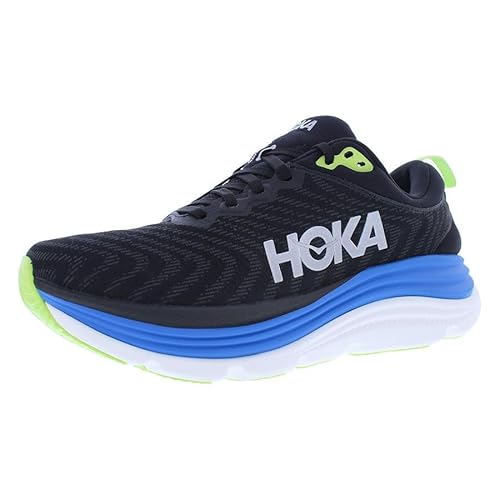 HOKA HOKA Gaviota 5 Mens Shoes Size 10, Color: Black/Electric Cobalt