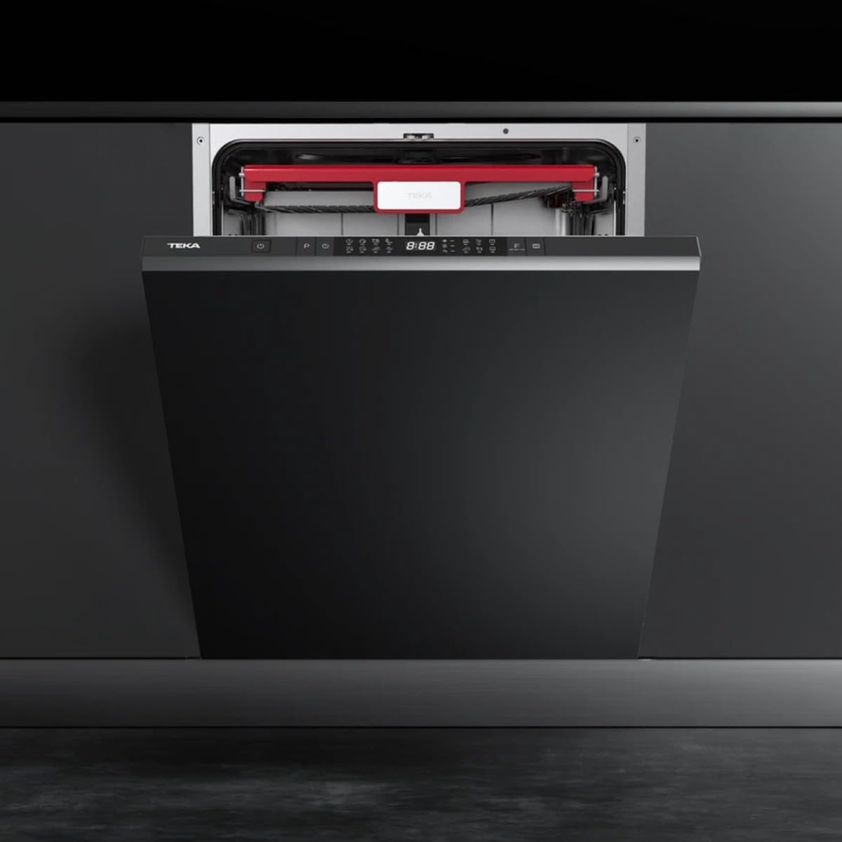 TEKA Lavavajillas Integrable 60 cm, 14 Cubiertos, Apertura Automática PremiumDry, 8 Programas, Tercer Rociador Superior, Aquasafe/Aquastop, 44db, DFI 46960
