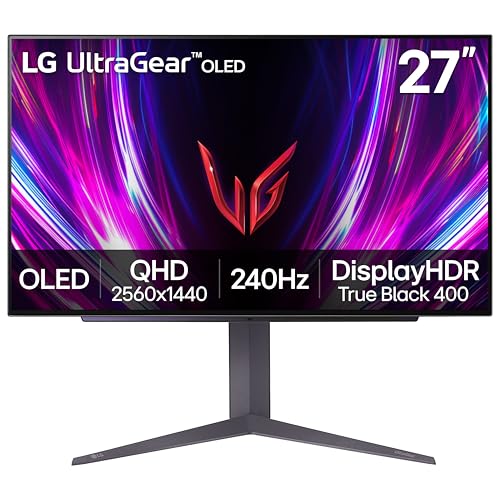 LG ‎27GS93QE 27-inch Ultragear OLED Gaming Monitor...