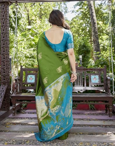 Image of Yashika Women's Banarasi Kanjivaram Art Silk Saree Set with Blouse |saree for Women | Saree | New Sari | Saree