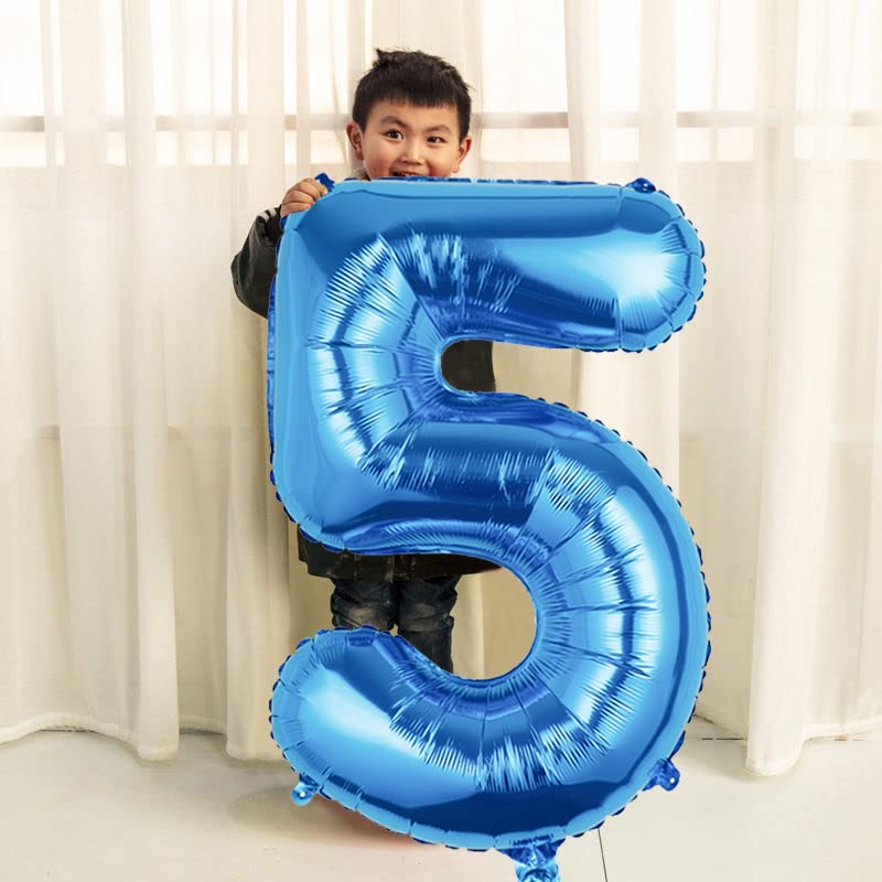 ナンバーバルーン【5】 Amazon | シルバー 誕生日 数字 バルーン ナンバー バルーン 5