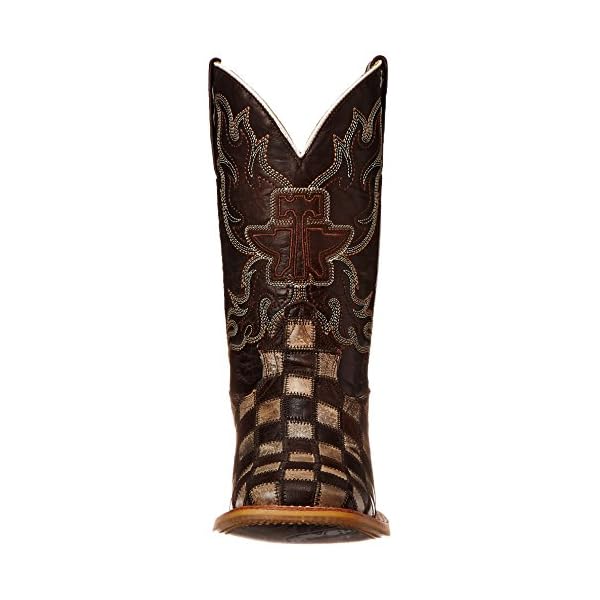 Tin Haul Shoes Men's Gun Metal Check Western Boot - Image 3