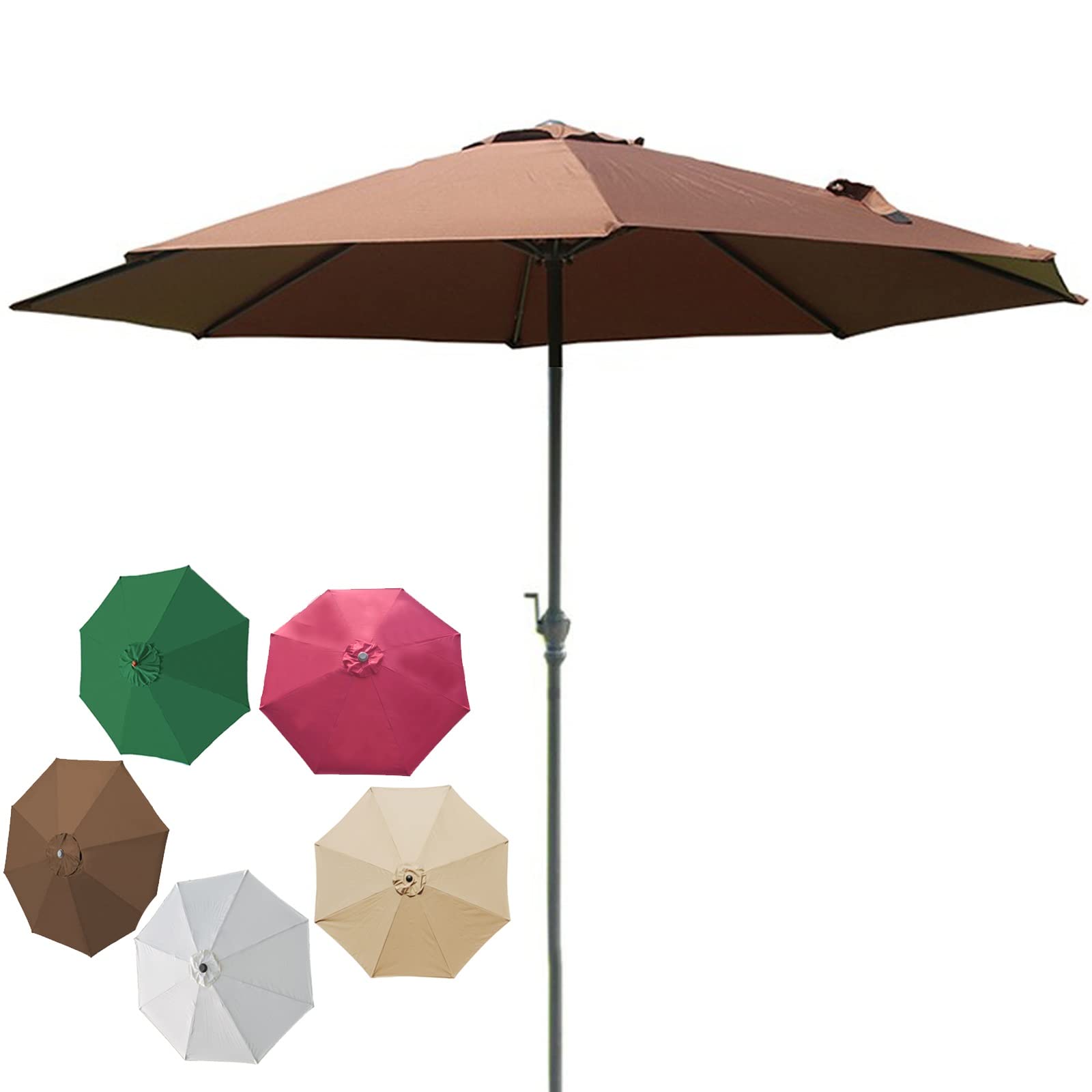 Parasol de jardin CLSDRZC pour abriter vos repas des caprices du temps - 8