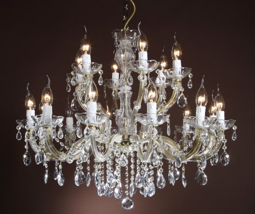 Venezianischer Kronleuchter 18-armig Ø75cm goldfarben Cover