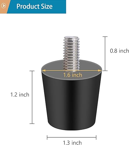 Miniatura 5 de Almohadillas de goma ajustables para pies de goma, piezas de plancha, almohadillas de goma para Blackstone de 17 y 22 pulgadas, piezas de repuesto