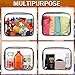 YOQIVEXU 18 Pieces Clear Cosmetics Bag Bulk, TSA Approved Toiletry Bag for Travel, Clear PVC Zippered Cosmetic Makeup Pouch, Waterproof Vinyl Plastic Organizer Case for Vacation Bathroom (Small)