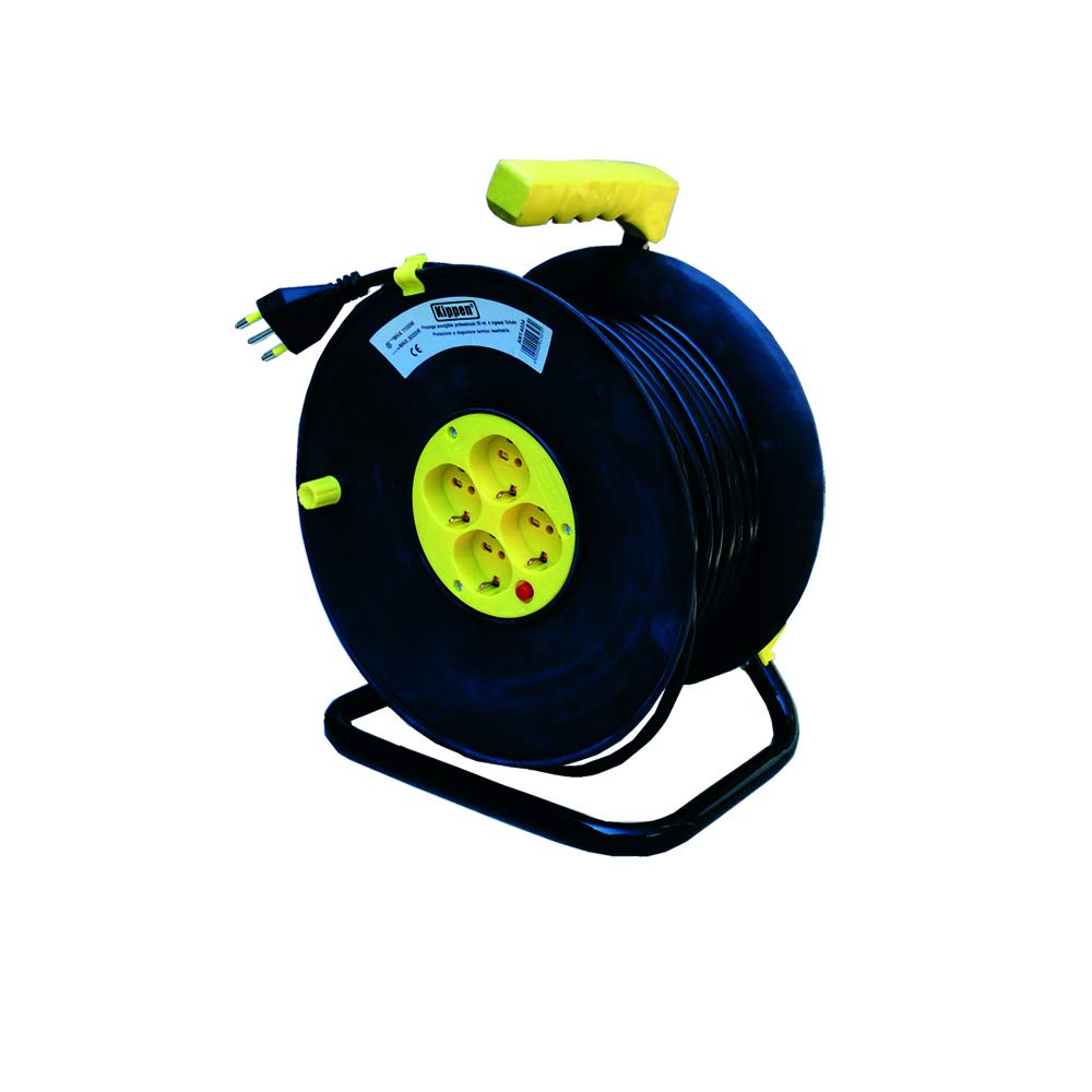 KIPPEN 4034 4034 - Enrollador de cable con disipador térmico de protección, longitud 50 m