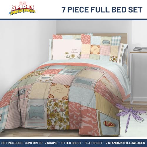 Image of Jay Franco Comforter Set Includes Sheets and Pillow Covers - Soft and Cozy Bed Set for Stylish Room Decor, Official Licensed Bedding, Multi - Gilmore Girls, 7 Piece Full