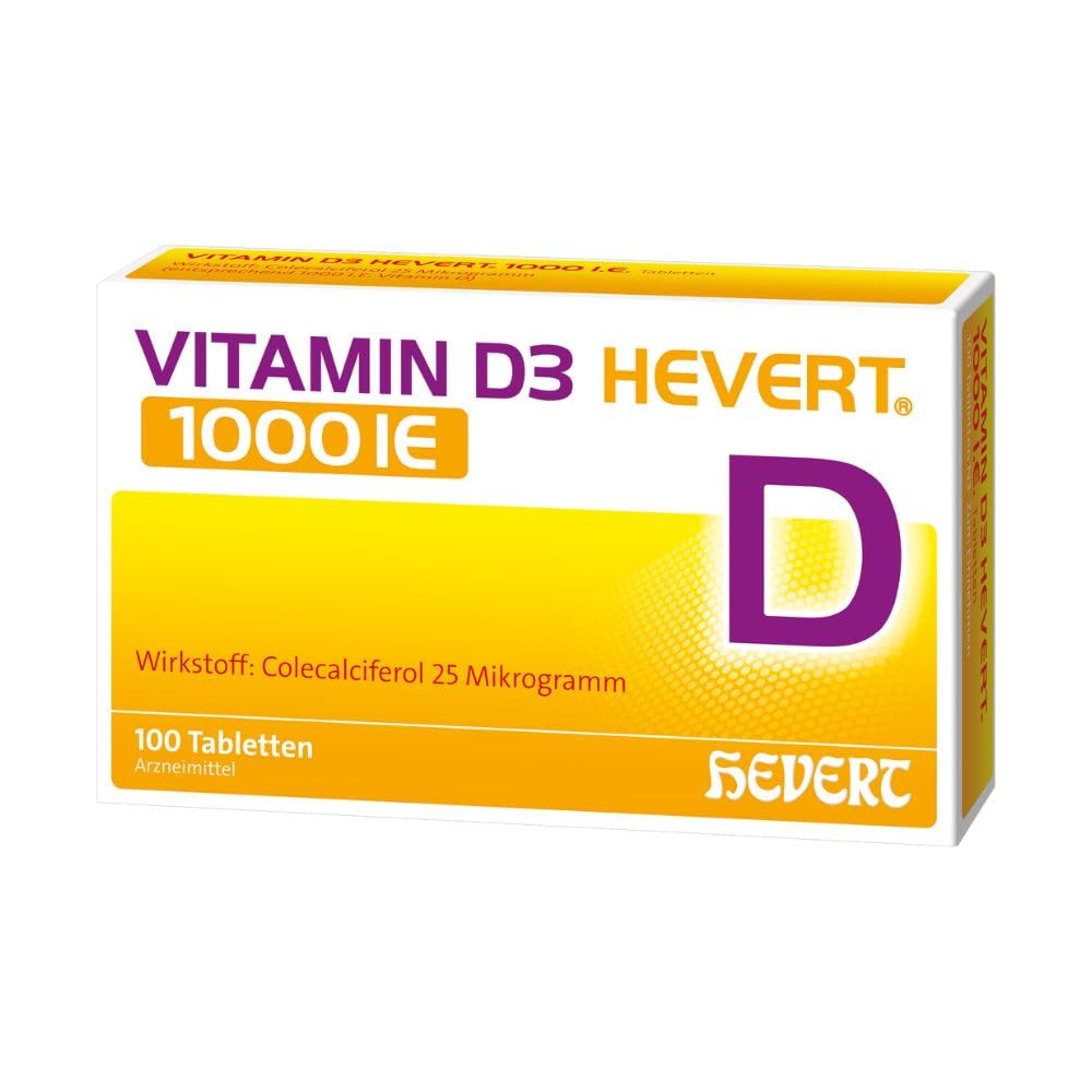 VITAMIN D3 HEVERT 1000 I.E. Tabletten, 100 Stück