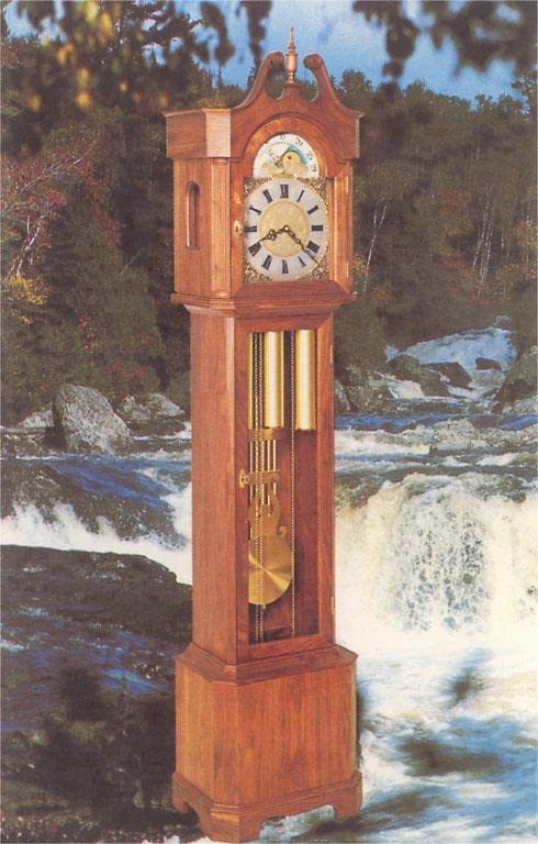 Found Image Press - Grandfather Clock by Waterfall - Vintage Image