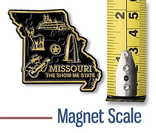 Imán decorativo Missouri pequeño clásico de goma miniatura 2