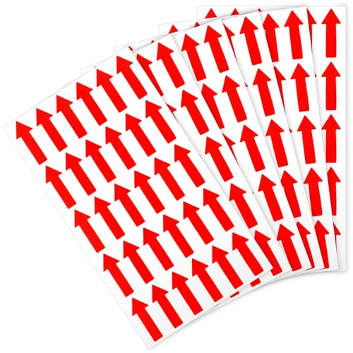 180Pcs Small Red Arrow Stickers 1.2 Inch Sticker Arrows Red