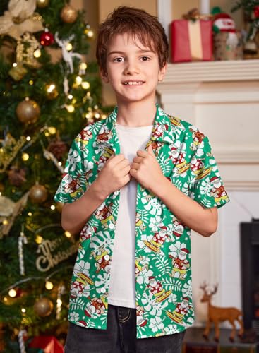 Image of BesserBay Unisex Kids 4th of July Shirt Girls Boys Patriotic Button Down Shirt American Flag Top 4-14 Years