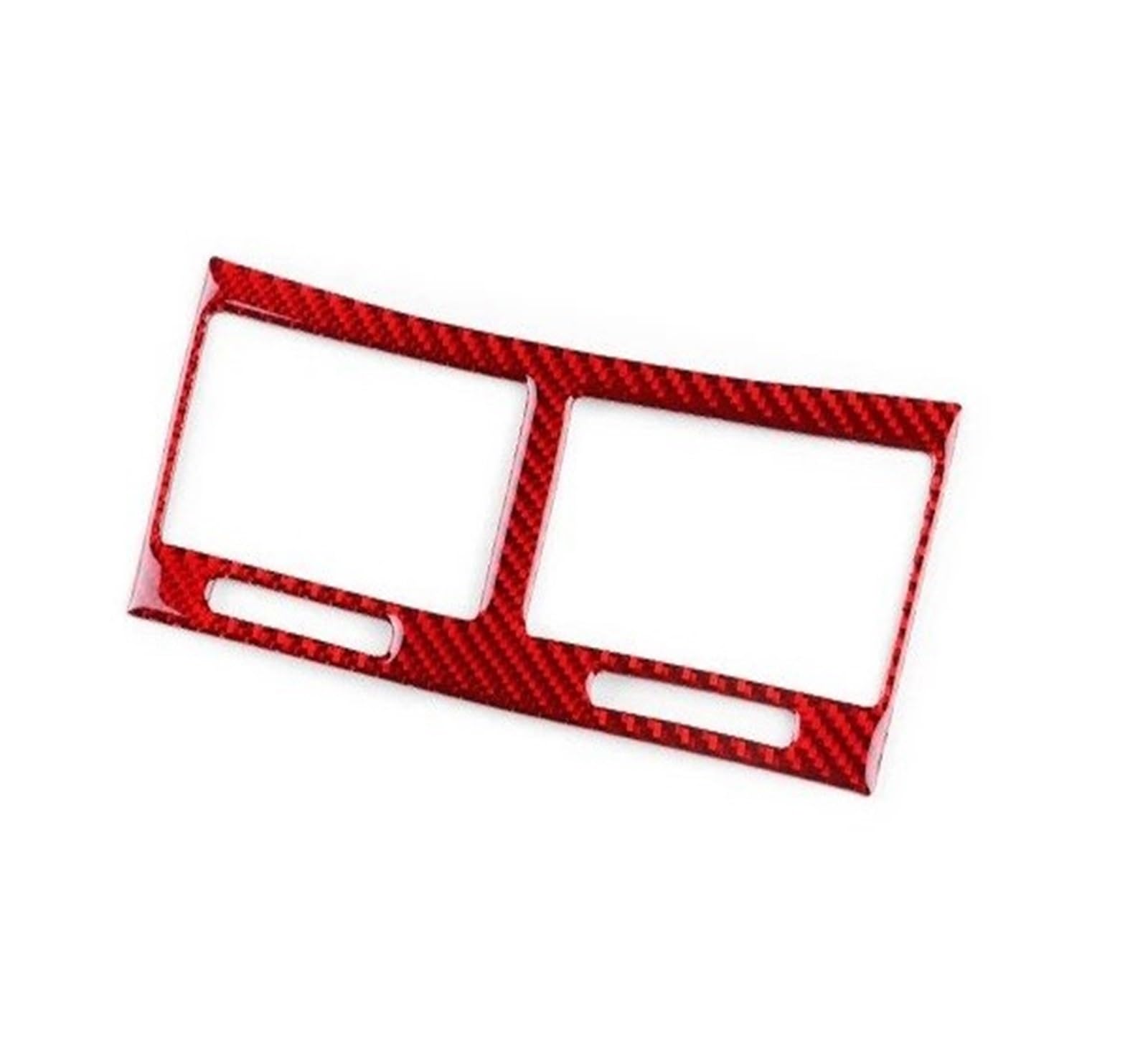 Car Interior Moulding Trim for Toyota for Yaris 2006-2011 LHD RHD Car Central Control Air Outlet Real Soft Carbon Fiber Sticker Interior Accessories(LHD RHD Red)