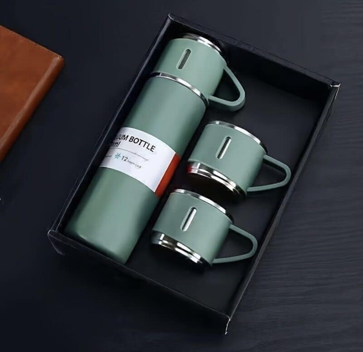 See full amazon price history chart for Kitchen Bloom Stainless Steel Vacuum Insulated Bottle Water Flask Gift Set with Two Cups Hot & Cold | Diwali Gifts for Employees | Corporate Gift Items | Vacuum Flast Set with 2 Mugs (Green) Kitchen Bloom Stainless Steel Vacuum Insulated Bottle Water Flask Gift Set with Two Cups Hot & Cold | Diwali Gifts for Employees | Corporate Gift Items | Vacuum Flast Set with 2 Mugs (Green) (B0CKNWXG1L) Amazon Price History, Amazon Price Tracker