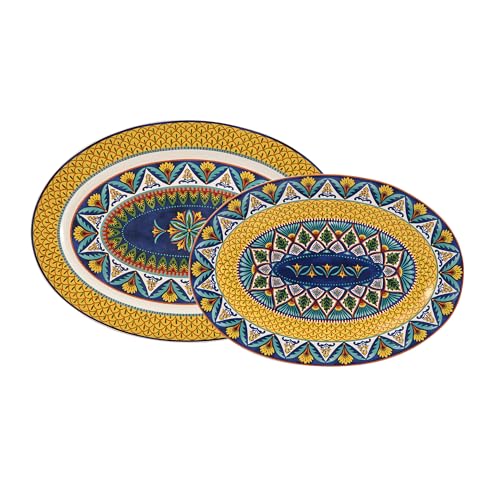 Havana 16" + 14" Oval Platters Set by Bico