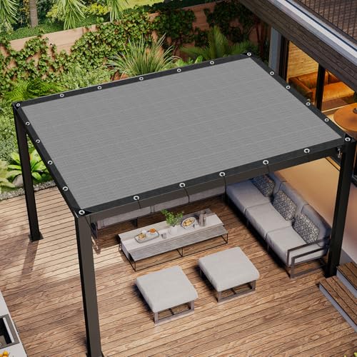 Filet Ombrage Exterieur,Filet Protection Solaire 85% UV,Toile Ombrage Respirant avec Bordure,avec...