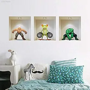 ELECTROPRIME 3D97 PVC Walls Mural Windows Simulation 3D Mural 3D Wall Mural Doors Decoration