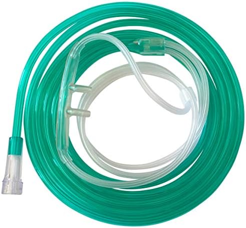 1pk Westmed #0550 Adult High Flow Comfort Soft Plus Cannula with 7' Emerald Green Kink Resistant Tubing