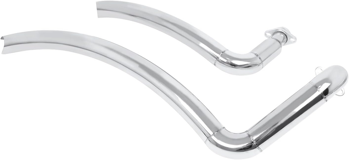 For Kawasaki EN800 VN800 Vulcan S 800 VN400 Motorcycle Slash Cut Exhaust Baffle Aerofluxus With Removable Muffler(Chrome)