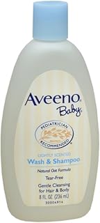 AVEENO Baby Wash and Shampoo 8 oz (5 Pack)