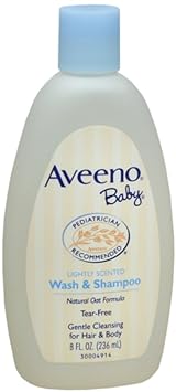 AVEENO Baby Wash and Shampoo 8 oz 8 Pack