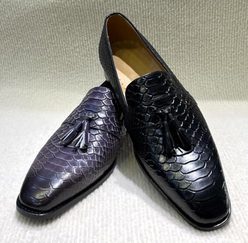 Santimon Men’s Slip On Dress Casual Shoes – Comfort Luxury Leather Tassel Loafers for Business, Office, Party & Wedding3