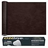 ONine Repair ，Leather Repair Tape, 12 x 48 inches Leather Repair for Furniture,Vinyl Repair Kit， Couch Patch，for Sofas, Furniture, Car Seats(Dark Brown)