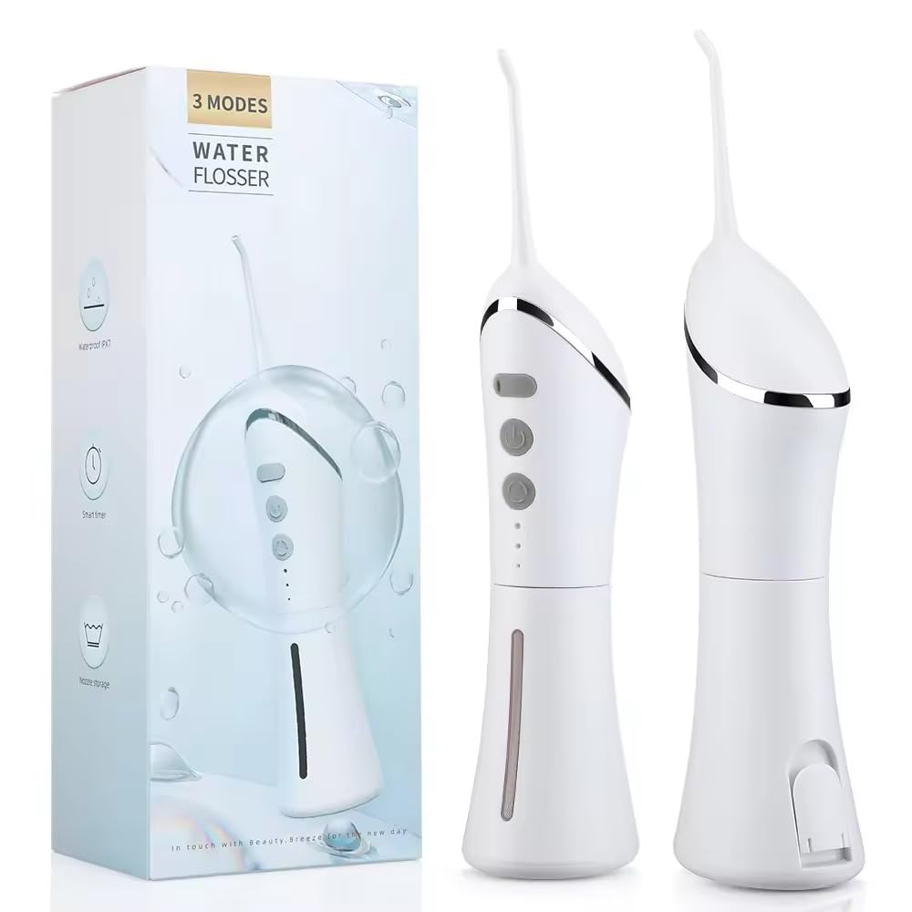 Generic Water Flosser for Teeth, 4 Modes, Gentle on Gums, Removes Plaque, White