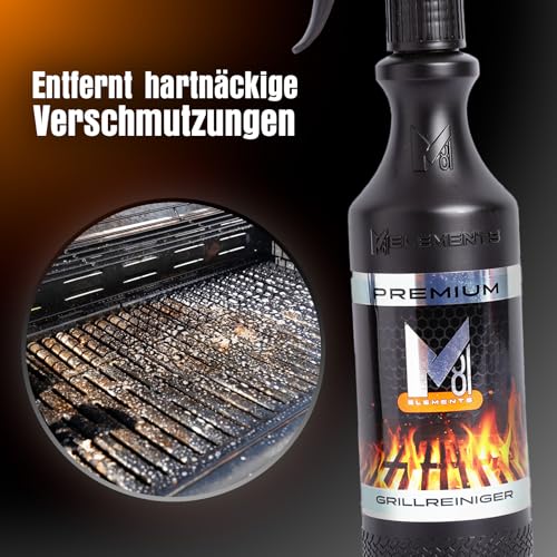 M81 ELEMENTS Premium Grillreiniger für BBQ | Grill | Gasgrill | Backofen | Grillrost & Kamin | Grillofen | Ofenreiniger