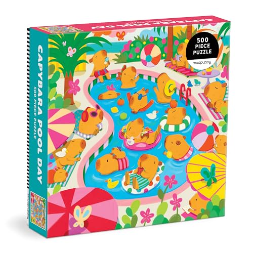 Capybara Pool Day 500 Piece Family Puzzle