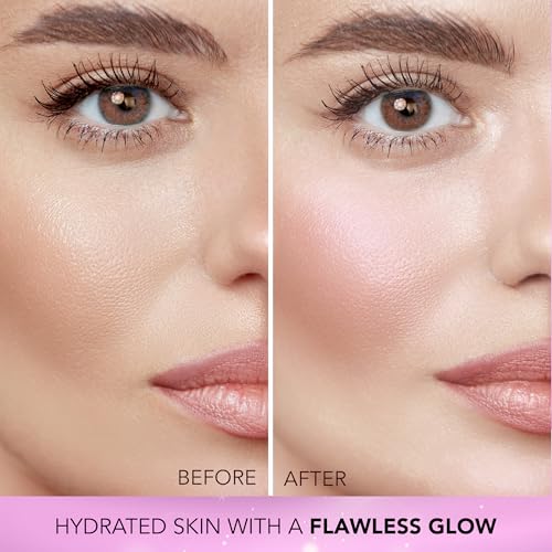 Image of FACES CANADA Strobe Cream Mini- Pink, 18ml | Primer + Highlighter + Moisturizer | Shea Butter & Hyaluronic Acid | Intense Hydration | Flawless Radiant Dewy Skin | Illuminating & Glowing Makeup Base