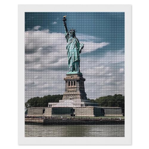 Peinture diamant Statue de la Liberté 5D pour sublimer la décoration de votre salon
