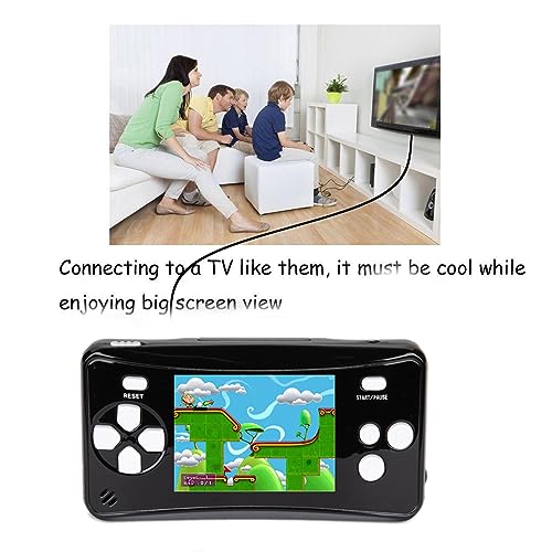 HigoKids Handheld Game Console for Kids Portable Retro Video Game Player Built-in 182 Classic Games 2.5 inches LCD Screen Family Recreation Arcade Gaming System Birthday Present for Children-Black