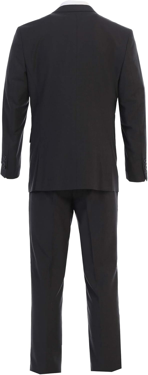 King formal wear elegant men's charcoal gray three piece suit Clearance