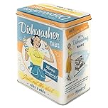 Nostalgic-Art Retro Style Storage Jar L, 3L, Dishwasher Tabs - Gift Idea for Nostalgia Friends, Large Tin Vintage Design