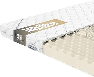 REM-SEN Matratzen Topper Matratzentopper 140x190cm Höhe 7 cm Härtegrad 4 (H4) Mattress Feste Topper aus Polyurethanschaum mit Massageprofil, Dreilagige Membranhülle Für Sofa, bet, Öko-Tex Zertifiziert