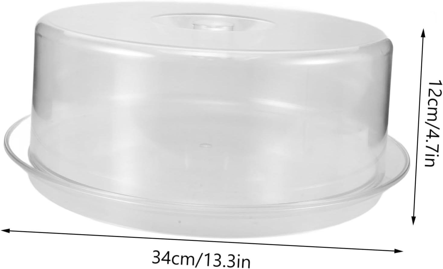 Transparent Cake Dome with Base Reusable Dessert Cover for Cakes Cookies and Snacks Buffets Weddings and Parties Sturdy and Clear Food Protector
