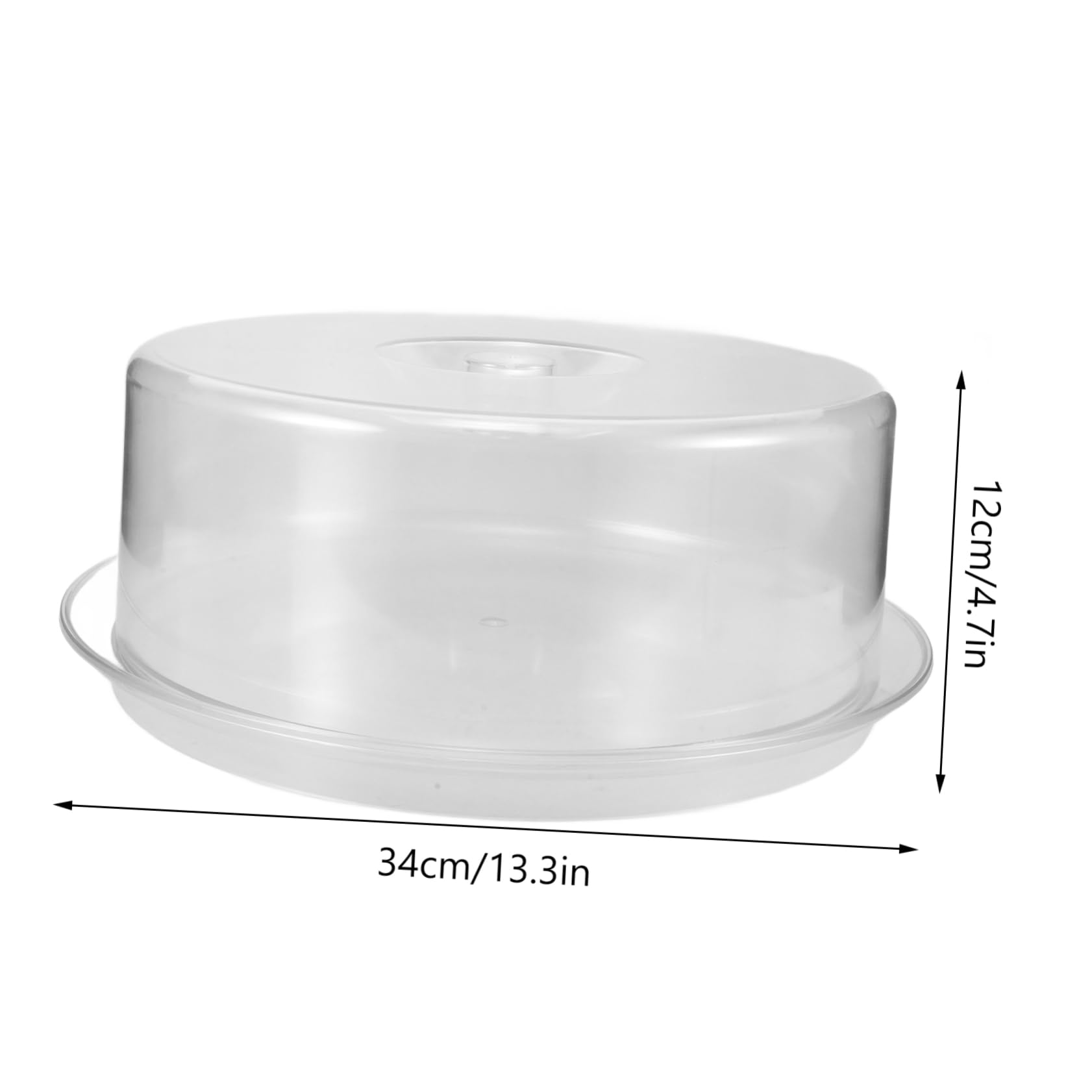 OFFSCH 1set Transparent Cake Dome Sturdy Lid Reusable Plastic Food Cover for Food Preservation and Elegant Display at Parties Buffets and Events
