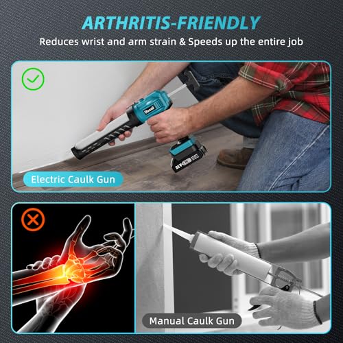 Uaoaii CZ200 Cordless Caulking Gun W/ 2 Batteries thumb #1