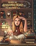  Malbuch mit Steampunk-Frauen für Erwachsene 1 & 2
