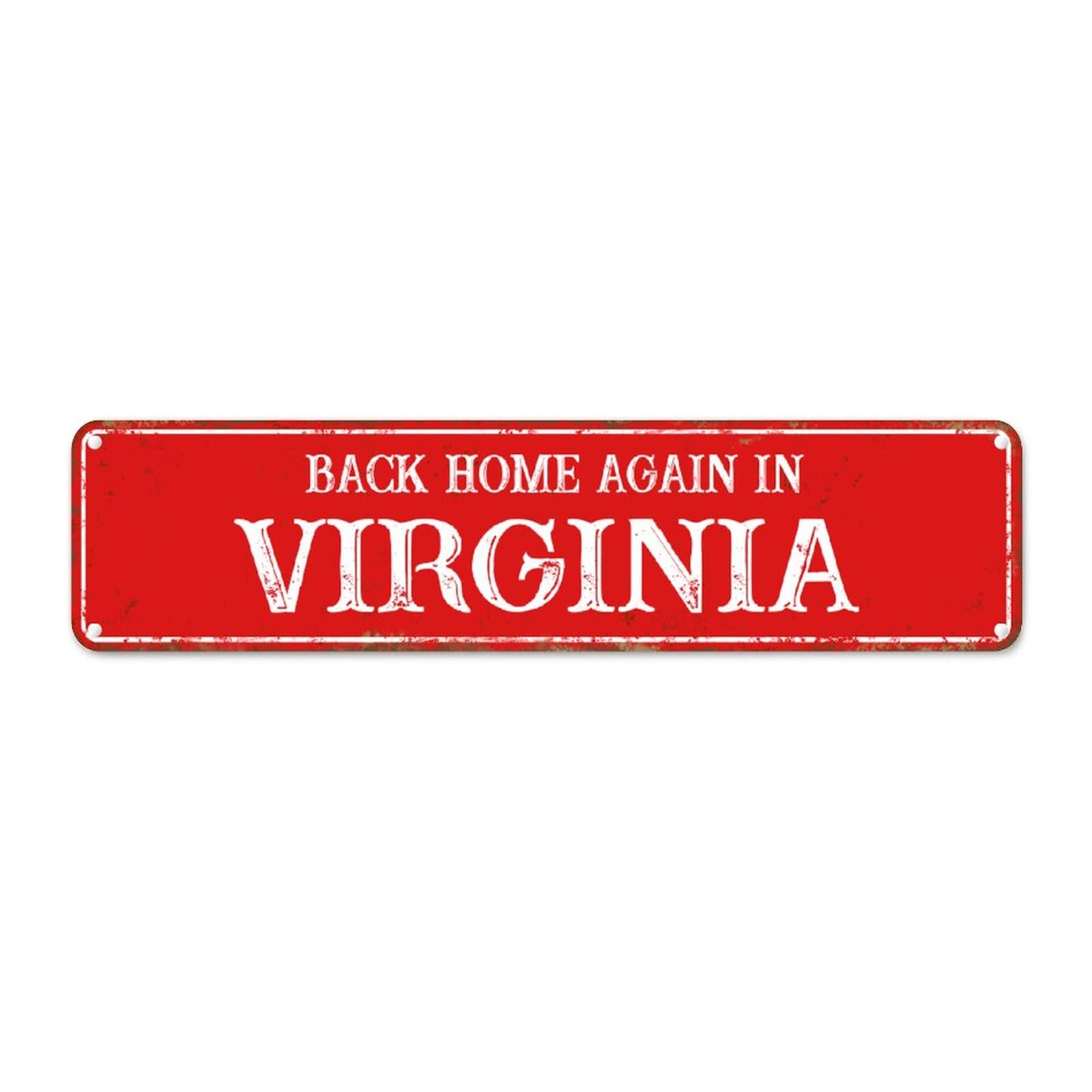 Plaque de qualité Virginia Back Home métal décoration murale chic - 7