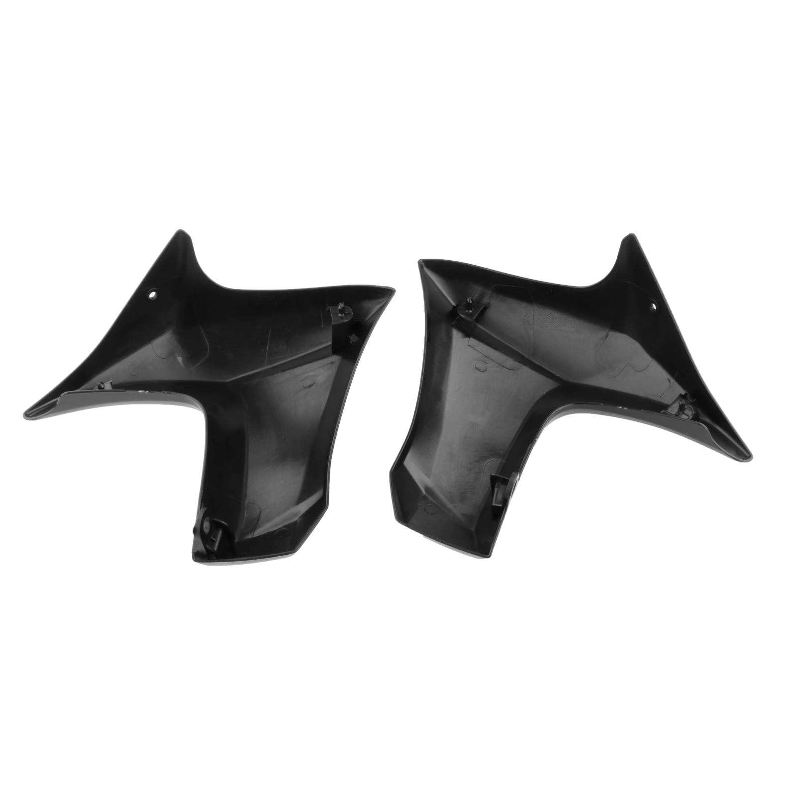 MagiDeal 2 pièces gauche et droite moto radiateur côté capot carénage remplacement convient pour ER6N ER 6N 2012 2013 2014 2015 pièces de réparation , Noir brillant