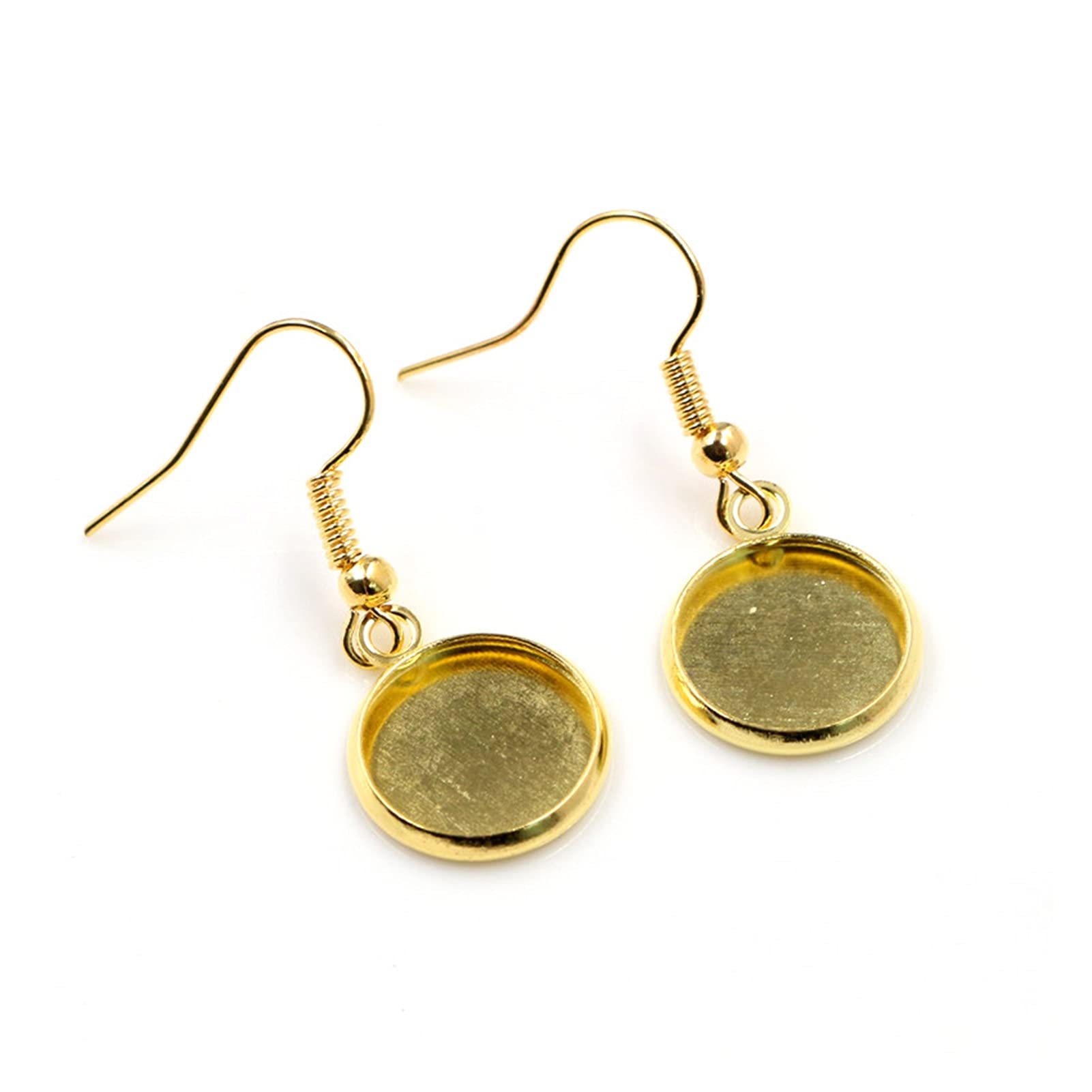 Cabochon et support de boucle d'oreille DIY 12 mm avec finitions soignées pour créateurs - 4