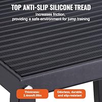 VEVOR 3-teilige Plyometrische Sprungboxen, 305/458/609 mm Plyometric Box Schwarz, Rutschfestes Fitness-Übungs-Step-Up-Box-Set für Heim-Fitness-Training, Konditions-Krafttraining, Jump Training Tragbar – Ansicht 3