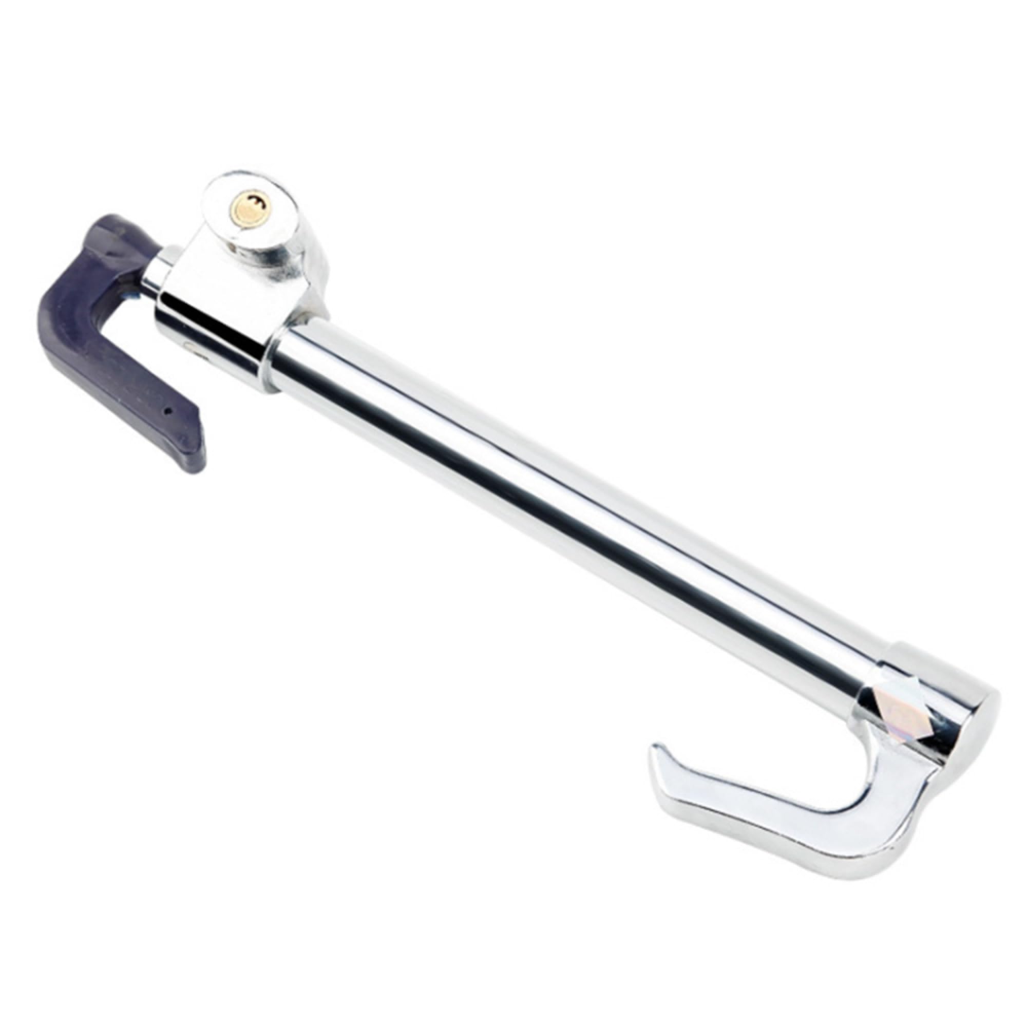 Riloer Steering Wheel and Car Pedal Security Locker, Steering Wheel Lock Bar, Steering Wheel Pedal Brake Lock Retractable Hook Car Security, Length Adjustable