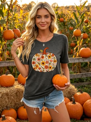 Image of Womens Dandelion T Shirts Sunflower Graphic Short Sleeve Casual Tops