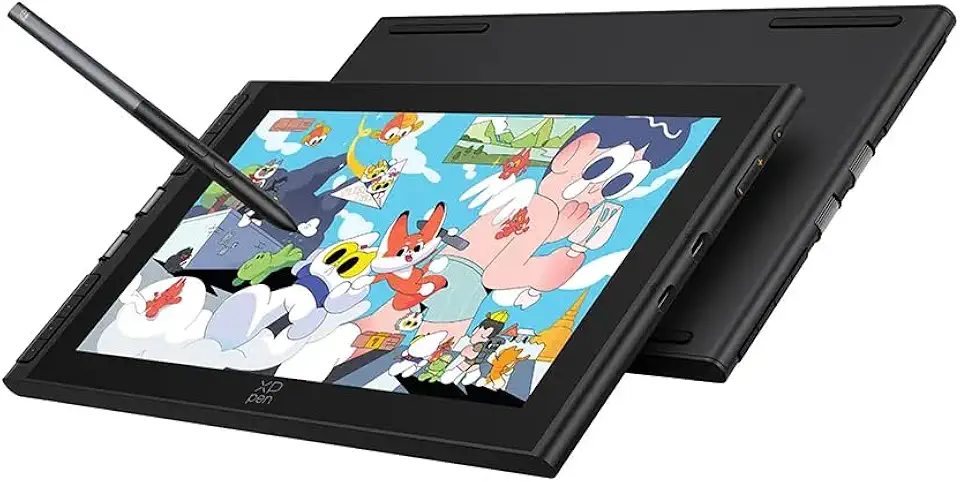 Mesa Digitalizadora XP-Pen Artist 12 3ª Geração Preto Tela Laminada 1080p 99% sRGB, 97% Adobe RGB, 97% Display P3 Canta Passiva com Chip Inteligente X4 16K Níveis de Pressão Rodas de Rolagem Duplas