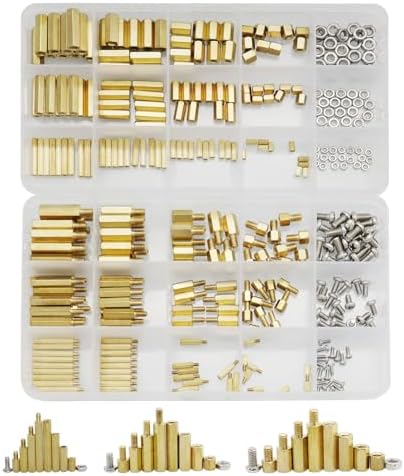 BGTXINGI 600-teiliges M3 Messing Abstandshalter Set Mit Edelstahlschrauben - Perfekt Für DIY Elektronikprojekte