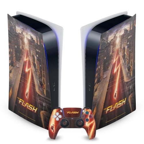 Peau Autocollante Vinyle PS5 The Flash pour Eviter les Traces de Doigts